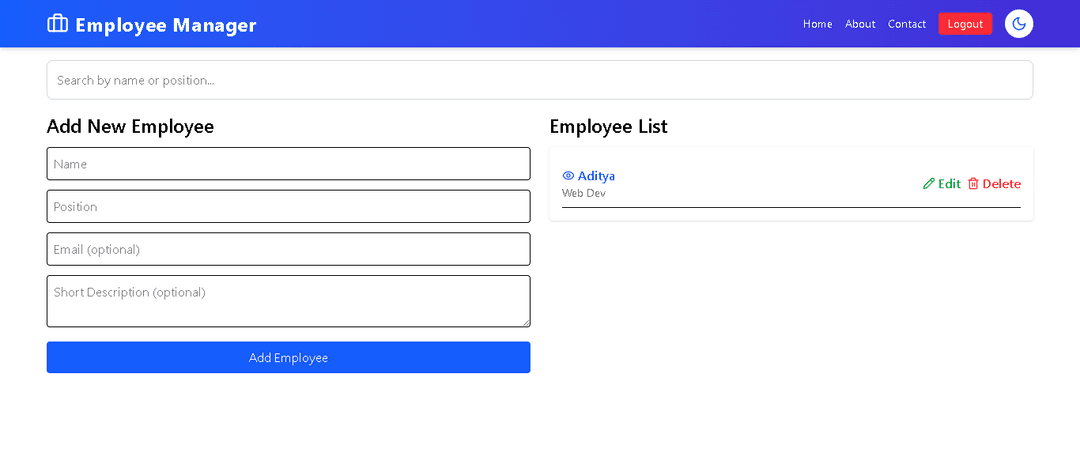employee-management-system Project